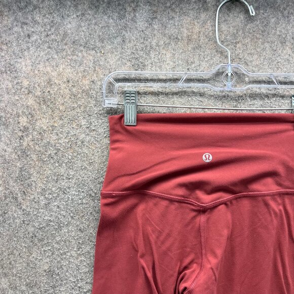 Lululemon Leggings Pants Women 4 Red Align High Rise Nulu Fabric Yoga Stretch - Picture 3 of 10
